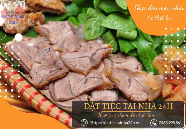 Thực đơn món nhậu từ thịt bò