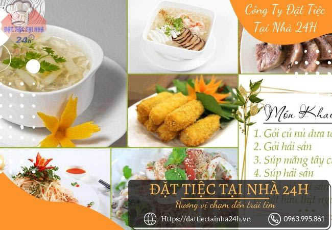 Thực đơn các món ăn đa dạng