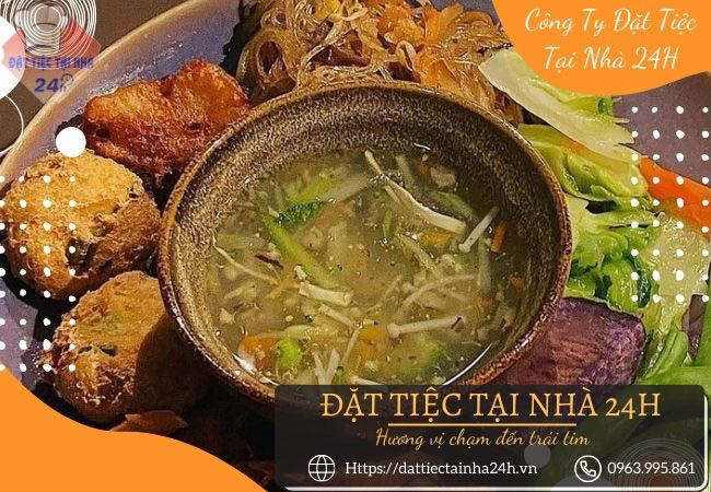 Soup măng tây chay