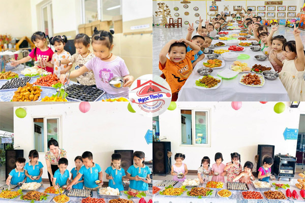 Các dịp vàng nên tổ chức tiệc buffet cho các bé mầm non