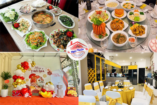Dịch vụ đặt tiệc tân gia nhà mới trọn gói uy tín đa dạng