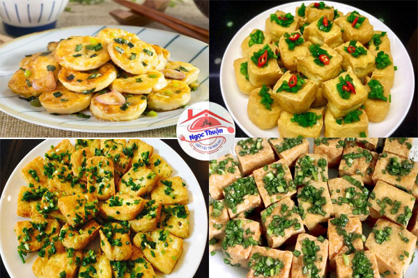 Đậu hũ non sốt mở hành