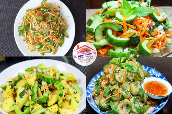 Gỏi dưa leo chay Gỏi dưa leo chay