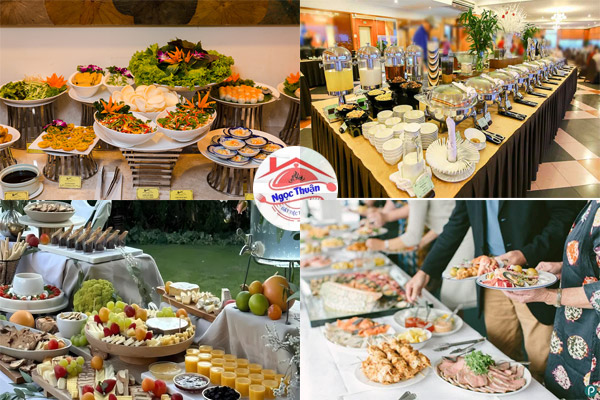 Các thành phần không thể thiếu trong một bàn tiệc buffet