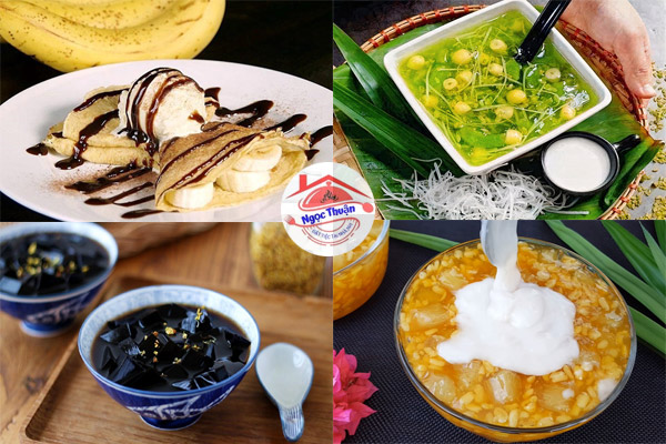 Thực đơn số 7: Bánh Crepe và các loại chè đậu