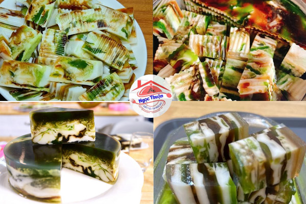 Rau câu sơn thủy độc đáo, kết hợp hài hòa màu sắc và hương vị