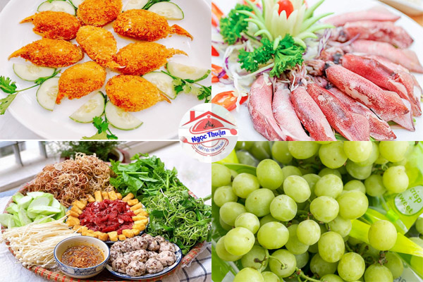 Thực đơn tiệc thôi nôi tại nhà với đại tiệc hải sản hấp dẫn