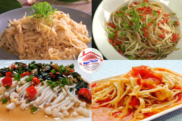 Cách chế biến nấm kim châm xào chay