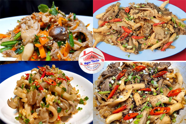 Bào ngư xào thập cẩm chay — set cao cấp tiệc cưới chay Ngọc Thuận
