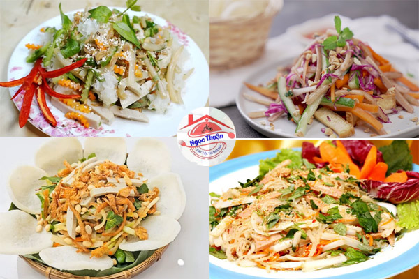 Gỏi ngó sen chay — món khai vị trong thực đơn tiệc cưới chay tại nhà