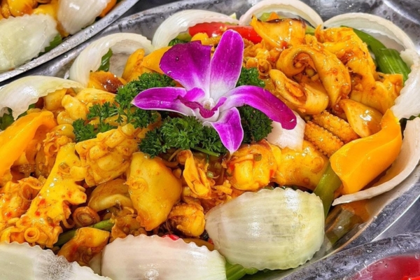 Mực xào sa tế