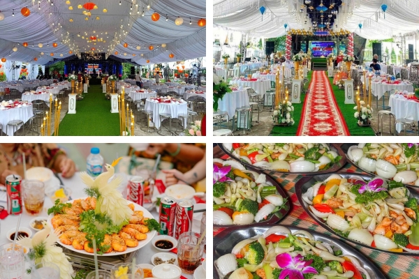 Dịch vụ nấu đám cưới tại nhà ở Mỹ Tho uy tín chuyên nghiệp