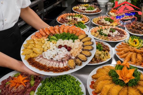 Món ăn được trình bày chỉn chu