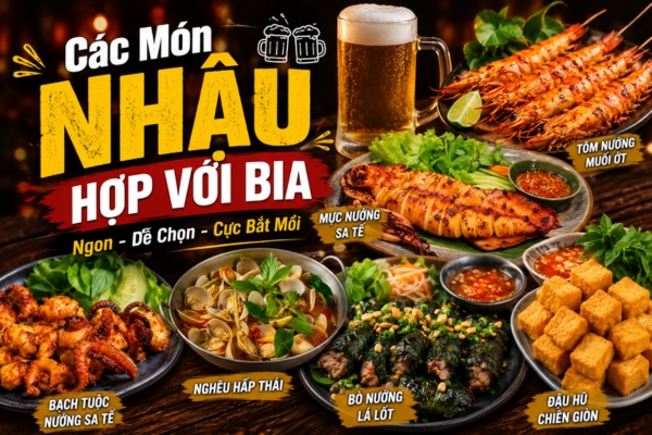  Các món nhậu uống với bia ngon