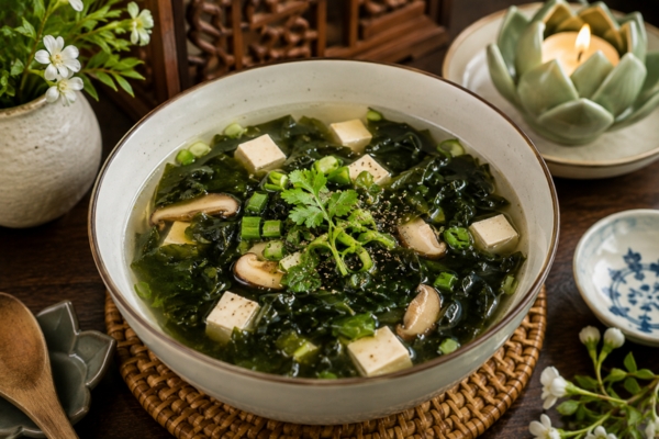 Canh rong biển chay