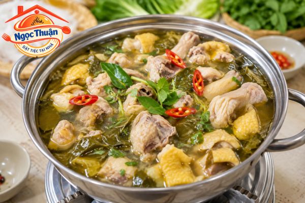 Lẩu gà lá giang. Lẩu gà lá giang.