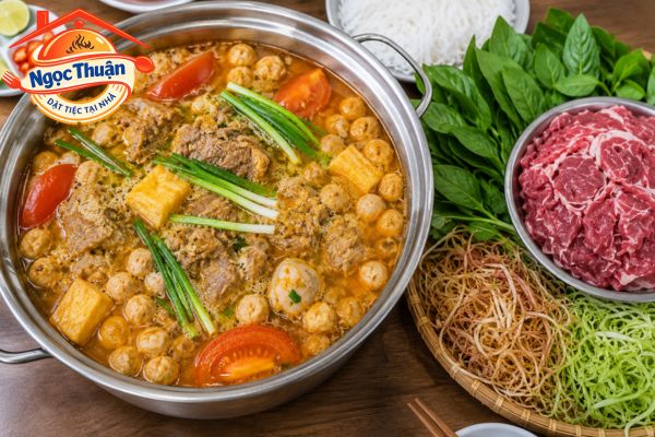 Lẩu riêu cua bắp bò.