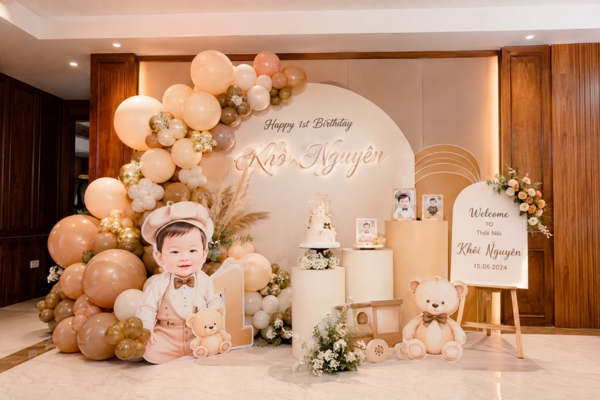 Lựa chọn phong cách trang trí tiệc thôi nôi.