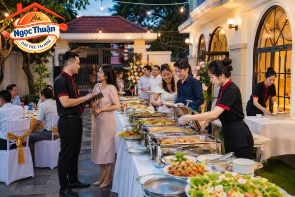 Luôn có nhân viên hỗ trợ trước, trong và sau tiệc