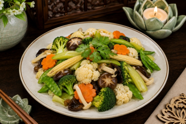 Rau củ xào thập cẩm.