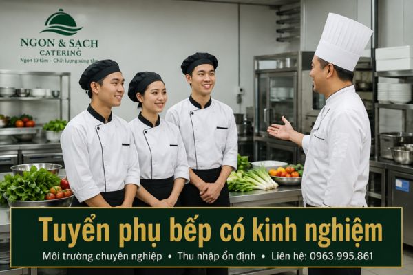 Tuyển phụ bếp có kinh nghiệm làm lâu dài