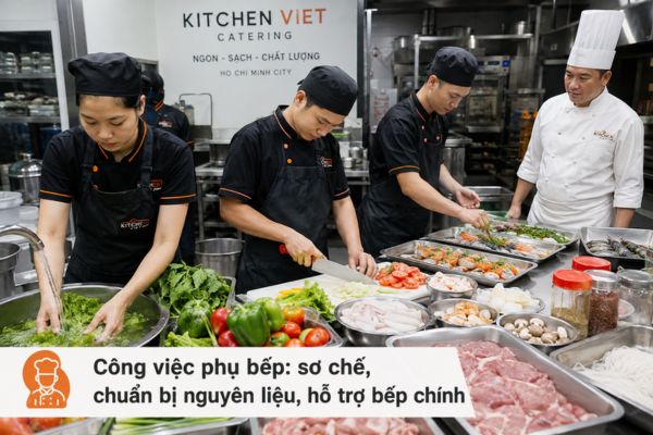 Thông tin tuyển dụng phụ bếp tại TP.HCM