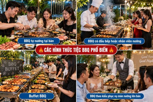 Các hình thức tiệc BBQ phổ biến hiện nay