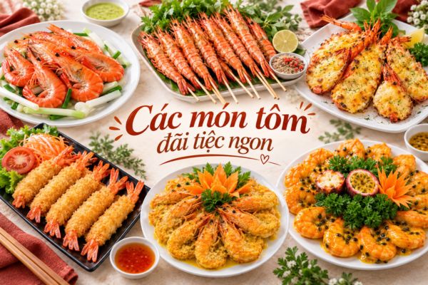 Các món tôm đãi tiệc ngon Các món tôm đãi tiệc ngon