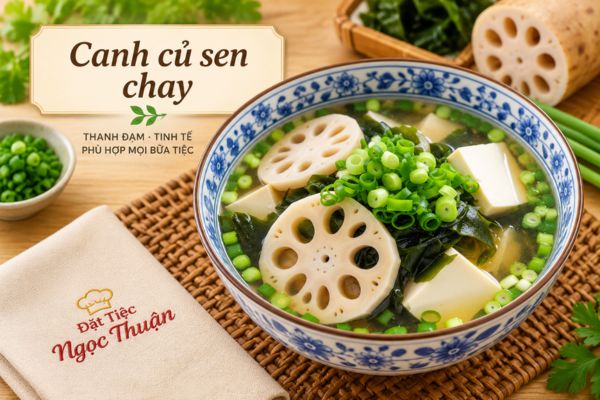 Canh củ sen chay