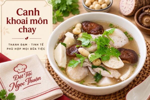 Canh khoai môn chay