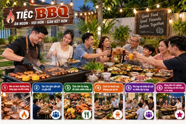 6 lý do tiệc BBQ được ưa chuộng hiện nay