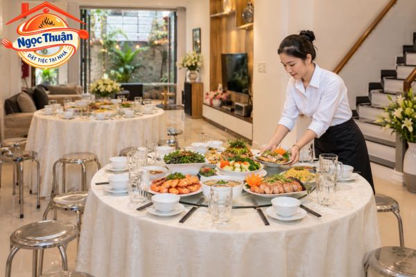 Nhân viên setup và phục vụ