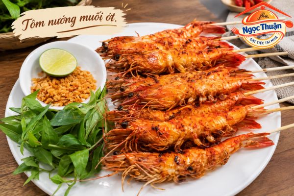 Tôm nướng muối ớt. Tôm nướng muối ớt.