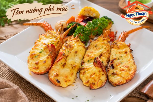Tôm nướng phô mai. Tôm nướng phô mai.