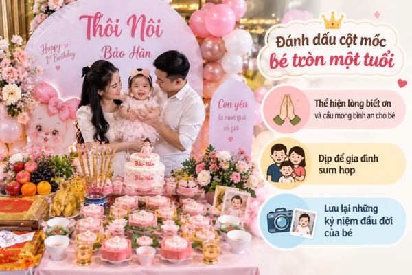 Ý nghĩa của tiệc thôi nôi